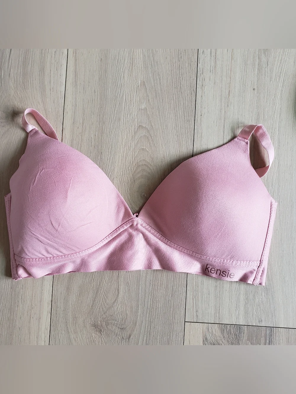 Kensie Women's Pink Wireless Molded Cup Bra - Soft Support - Picture 2 of 6
